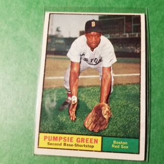 1961 - TOPPS BASEBALL CARD NO. 454 - PUMPSIE GREEN - RED SOX