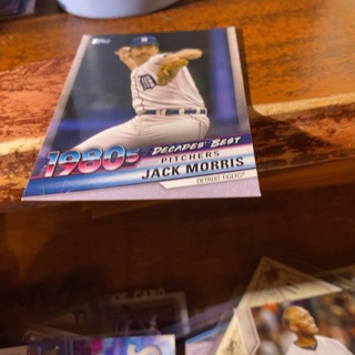 2020 topps 1980's decade’s best pitchers jack morris baseball card 