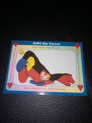 Ty Beanie Baby Card