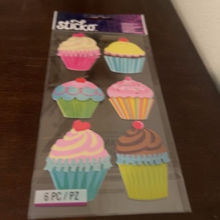 Sticko dimensional cupcakes stickers 