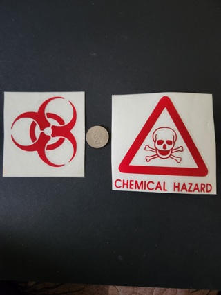 BioHazard & Chemical Hazard Decals