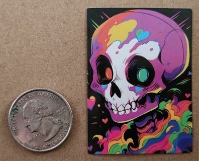 Colorful Skull Sticker