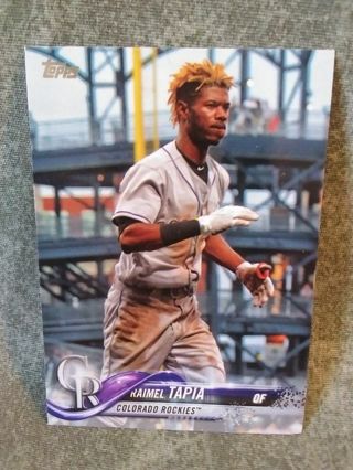 Baseball Trading Card Topps Raimel Tapia