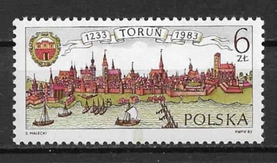 1983 Poland Sc2581 750th Anniv. of Torun Municipality MH