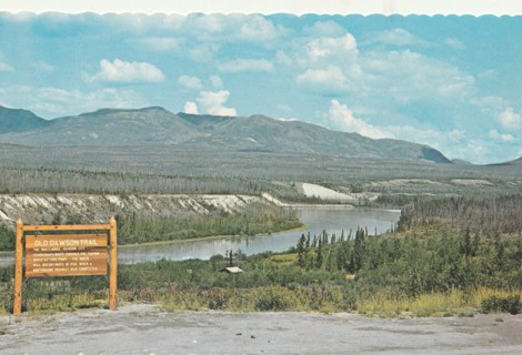 Vintage Unused Postcard: L: Old Dawson Trail, Canada