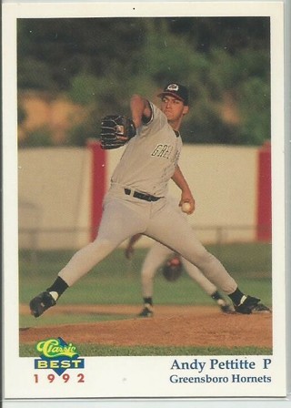 1992 Andy Pettitte Classic Best Minor League Card #1