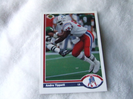 1991 Andre Tippett New England Patriots Upper Deck Card #354 Hall of Famer