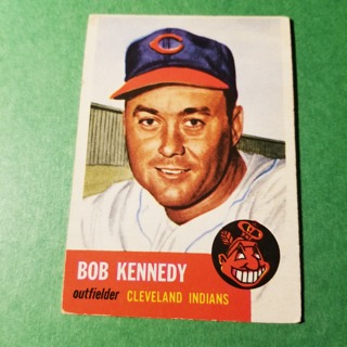 1953 TOPPS BASEBALL CARD - EXMT -  NO. 33 - BOB KENNEDY - INDIANS    