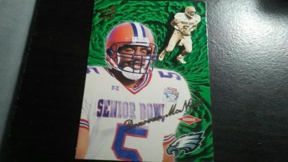 1999 PACIFIC AURORA ROOKIE DONOVAN MCNABB-SYRACUSE/SENIOR BOWL FOOTBALL CARD# 111