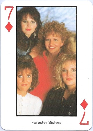 1980 M.C. Art Best of Country Music Playing Cards #7D Forester Sisters