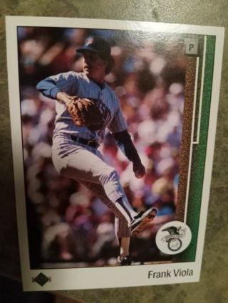 1989 UPPER DECK FRANK VIOLA MINNESOTA TWINS-1988 A.L. CY YOUNG BASEBALL CARD# 658