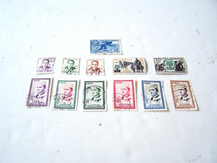 Morocco Postage Stamps used and unused set of 12