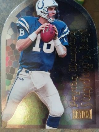 2000 SKYBOX SUNDAYS BEST DIE CUT PEYTON MANNING INDIANAPOLIS COLTS FOOTBALL CARD# 4 OF 10 SB