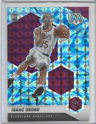 Isaac Okoro 2020-21 Mosaic Mosaic Blue Reactive #212