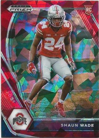 2021 PRIZM DRAFT PICKS SHAUN WADE RED CRACKED ICE PRIZM REFRACTOR ROOKIE CARD