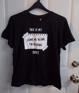Adult Size XL Black T-Shirt "This is My Leave Me Alone I'm Reading Shirt"