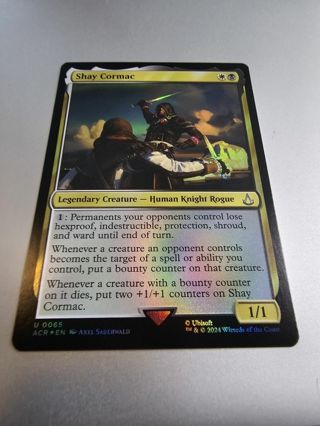 Magic the gathering mtg Shay Cormac foil card Assassins Creed