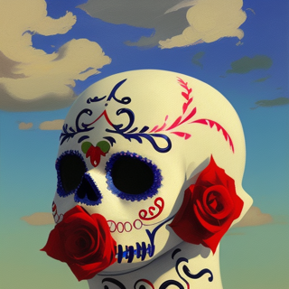 Listia Digital Collectible: Sugar Skull & Roses