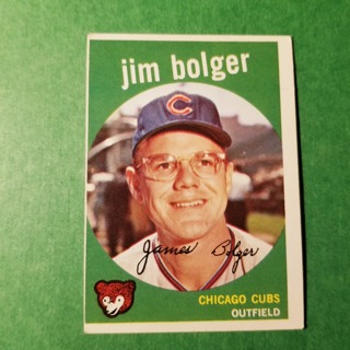 1959 - TOPPS EXMT - NRMT BASEBALL - CARD  NO. 29 - JIM BOLGER - CUBS