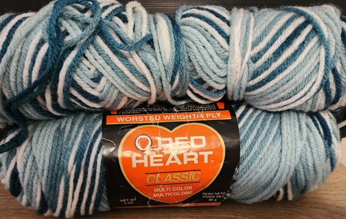 NEW - Red Heart Classic Yarn - "Country Blues" & BONUS