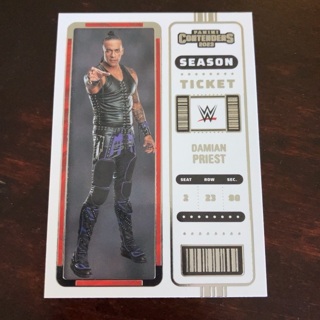 2023 Panini Chronicles WWE - [Base] - Bronze #113 Contenders Season Ticket - Damian Priest