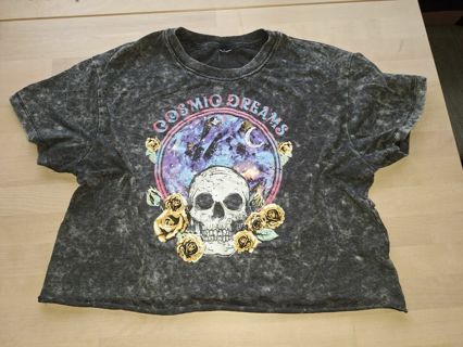  Cosmic Dreams * Oversized Tshirt Tee Crop Grunge Top Cotton Size XL Hippie