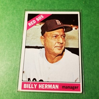 1966 - TOPPS BASEBALL CARD NO. 37 - BILLY HERMAN - RED SOX