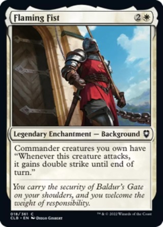  Flaming Fist MTG Commander Legends: Battle for Baldur's Gate NM Magic Regular