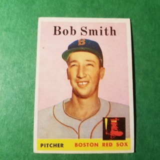 1958 - TOPPS EXMT - NRMT BASEBALL - CARD NO. 445 - BOB SMITH  - RED SOX