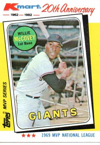 1982 Topps Kmart Willie Mccovey