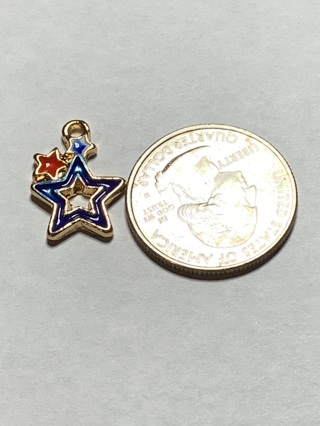 4TH OF JULY CHARM~#14~1 CHARM ONLY~FREE SHIPPING!
