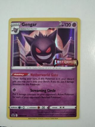 Gengar swsh 241 prerelease rare holo promo NM Pokemon