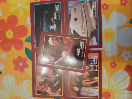 Lot of 5 star trek cards