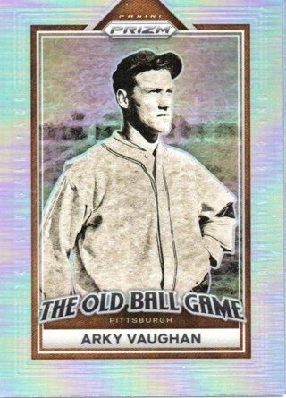 2023 Panini Prizm Arky Vaughan Old Ball Game Insert Refractor