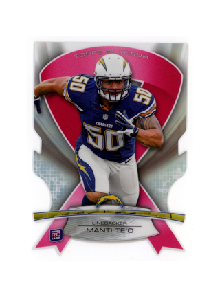 Manti Te'o  2013 Topps Platinum Pink Die Cut #ABMDCMT