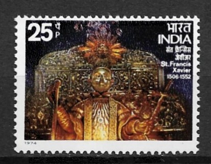 1974 India Sc647 St. Francis of Xavier Tomb & Statue MNH