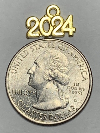 2024 CHARM~#3~GOLD~FREE SHIPPING!