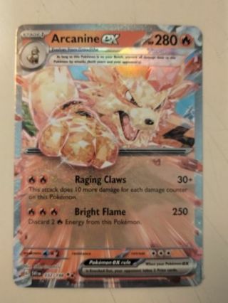 Arcanine ex 032/198 double rare holo nm pokemon