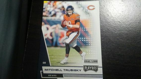 2020 PANINI PLAYOFF MITCHELL TRUBISKY CHICAGO BEARS FOOTBALL CARD# 172