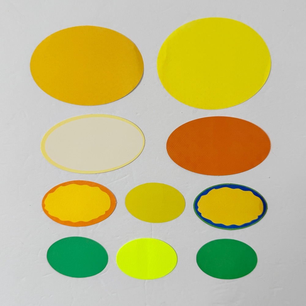 Free: Oval Card Stock Cut Outs Scrapbook 