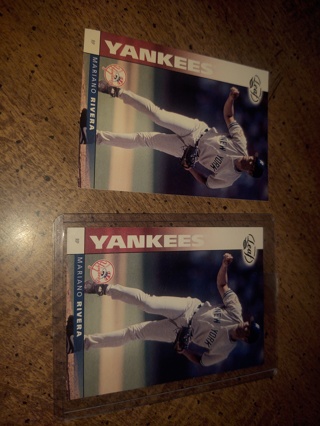 Two Card Lot baseball Mariano Rivera, Yankees closer 