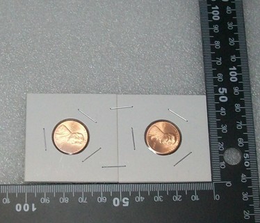 [2022 and 2023] Penny In Flip No Mint Red Almost Uncirculated 