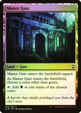 Manor Gate 356 Foil NM MTG Baldurs Gate Magic