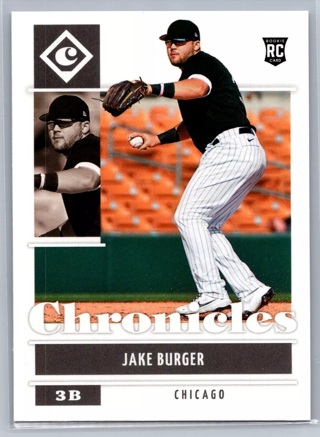 2022 Panini Chronicles Jake Burger #21 Chicago White Sox Rookie