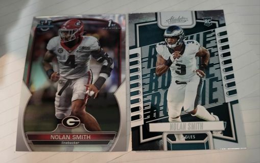 Nolan Smith rookie cards Philadelphia Eagles Georgia Bulldogs