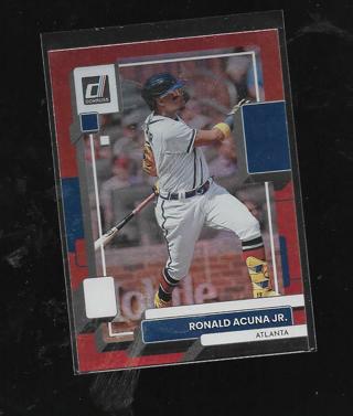 2022 DONRUSS RONALD ACUNA JR RED FOIL #121