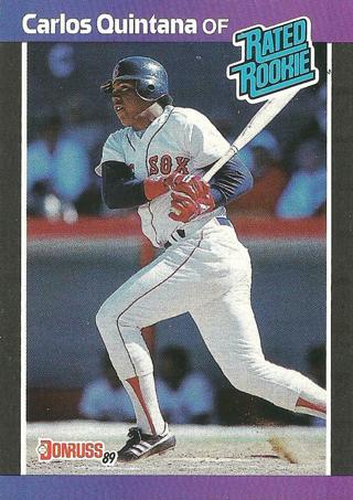 Tradingcard - 1989 Donruss #37 - Carlos Quintana RR, RC, VAR - Boston Red Sox