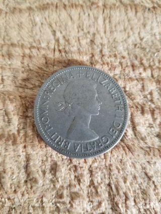 1953 UK HALF CROWN COIN