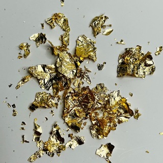 Gold Foil Flakes for Paper, Card Crafting 