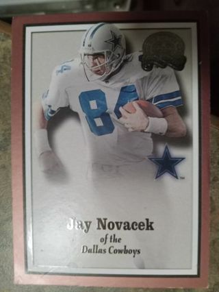 2000 FLEER GREATS OF THE GAME JAY NOVACEK DALLAS COWBOYS FOOTBALL CARD# 75